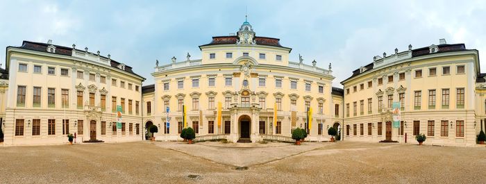 Facade of historic building ludwigsburg against sky