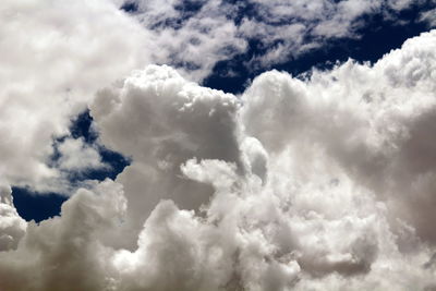 Low angle view of clouds in sky