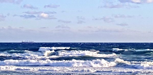 Scenic view of sea against sky