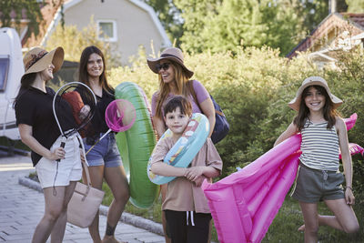 Family preparing for holiday