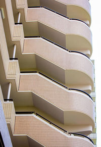 Low angle view of staircase in modern building