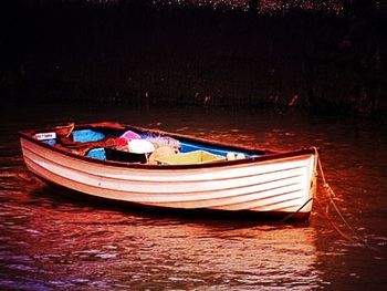 Boats in sea