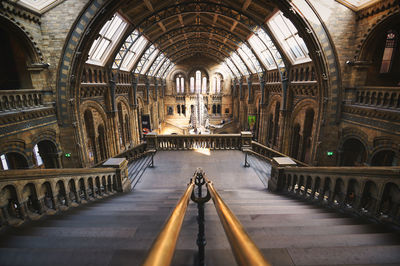 Interior of illuminated building