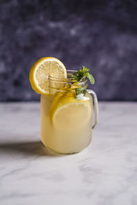 Close-up of drink on table