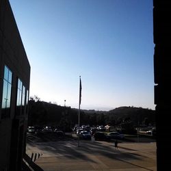 View of road against clear sky