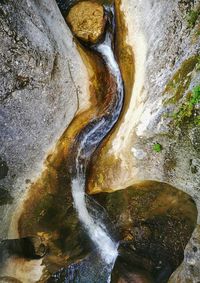 River flowing through rocks