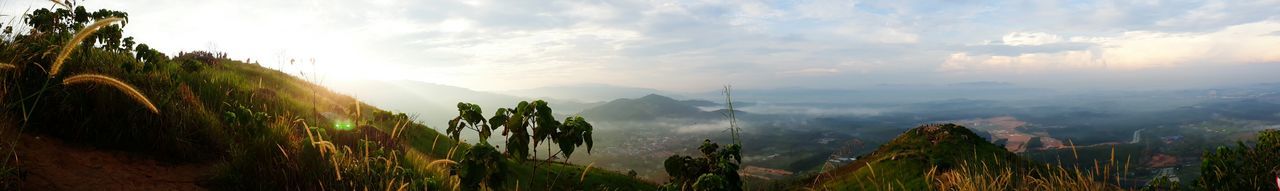 Panoramic view of landscape against sky