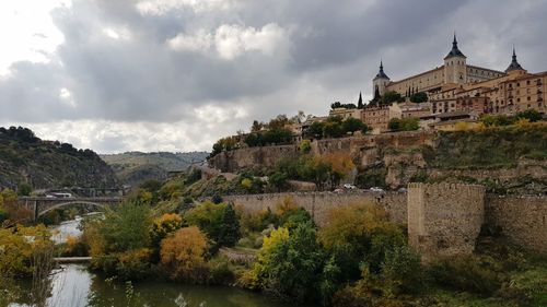 Panoramic view of historic building against sky