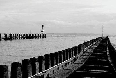 Pier on sea