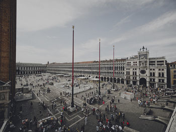 High angle view of san marco square piaza san marco