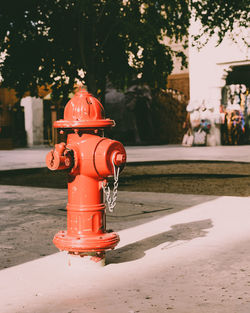 Close-up of fire hydrant on street