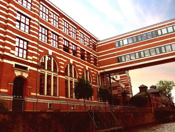 Low angle view of building against sky