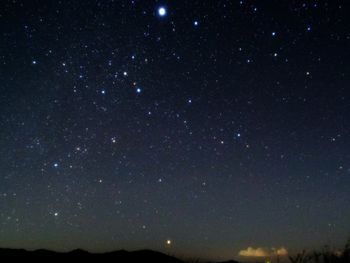 Low angle view of starry sky