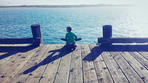 Pier on sea