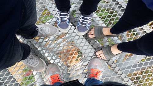 Low section of people standing outdoors