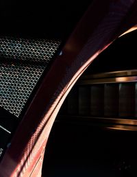 Blurred motion of train at night