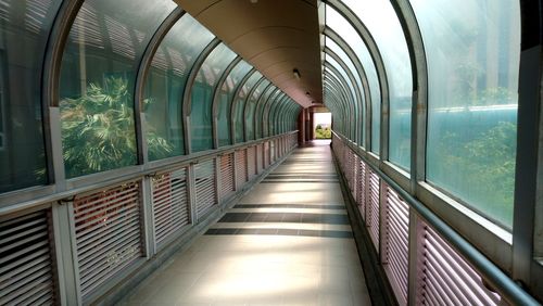 Empty corridor of building