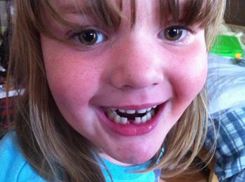 Close-up portrait of smiling girl