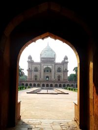 Facade of historical building