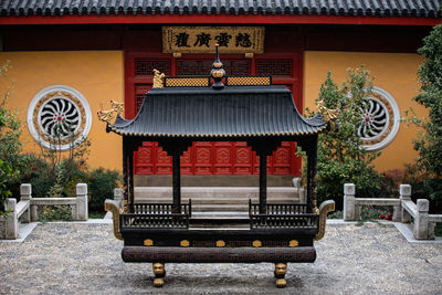 Incense cart at temple in china