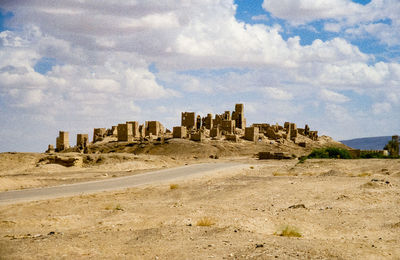 View of old ruins against sky