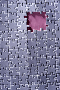 Full frame shot of jigsaw puzzle piece