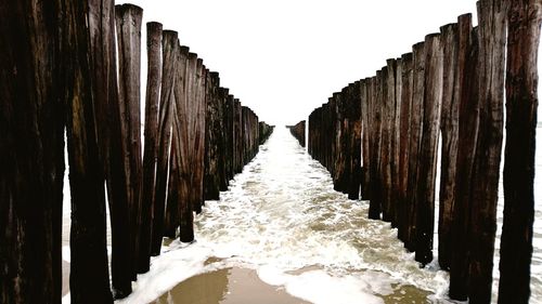 Panoramic shot of water against sky