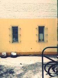 Cars parked in front of building