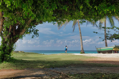 Scenic view of sea against sky