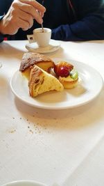 Close-up of dessert in plate
