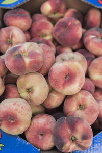 Full frame shot of apples for sale at market stall