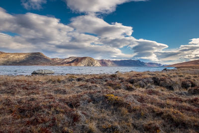 Scenic view of landscape against sky