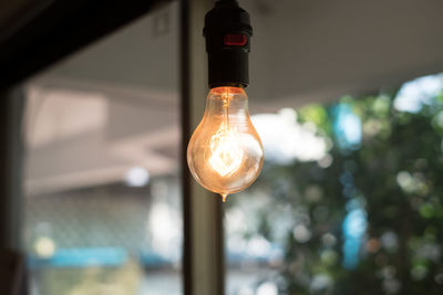 Close-up of light bulb