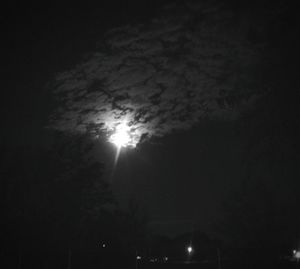Low angle view of sky at night