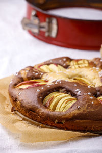 Close-up of bread in plate