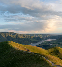 Scenic view of landscape against sky