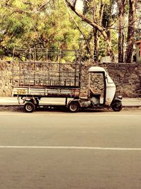 Motorcycle on road