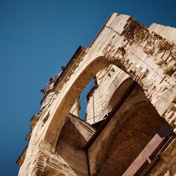 Low angle view of historical building