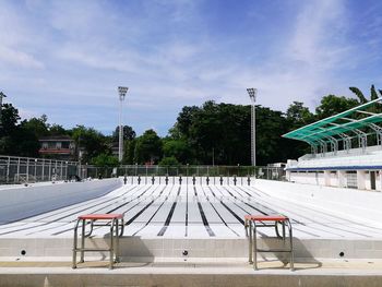 View of basketball court