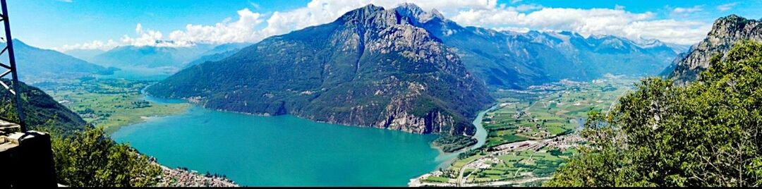 Aerial view of mountain range