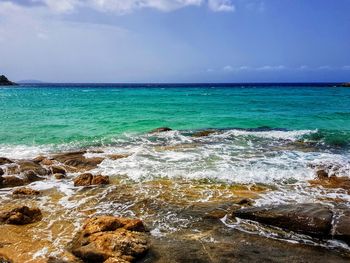 Scenic view of sea against sky