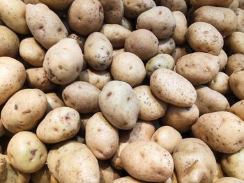 Full frame shot of potatoes