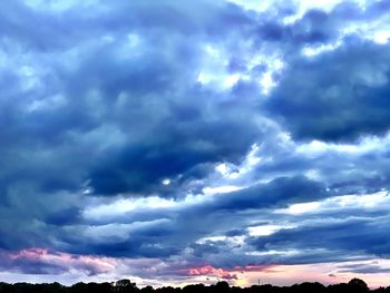 Low angle view of storm clouds in sky