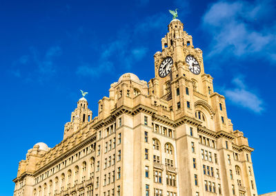 Low angle view of historical building against sky