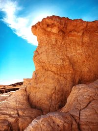 Rock formations in a desert