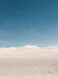 Scenic view of desert against sky