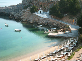 View of bridge over river