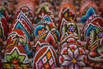 Full frame shot of multi colored candies for sale