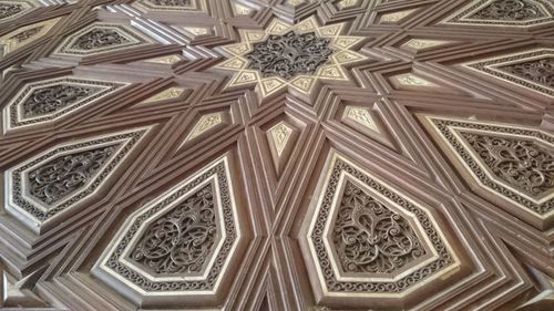 Full frame shot of ornate ceiling