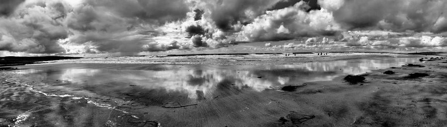 Panoramic view of sea against sky